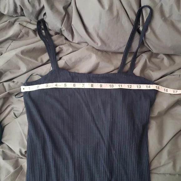 Express Navy Blue Midi Bodycon Dress Womens Size M - Picture 5 of 5